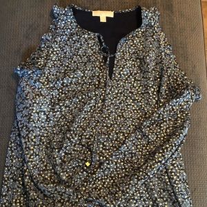 Gold leaf cold shoulder